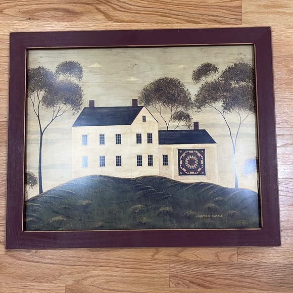 Warren Kimble Art Warren Kimble House With Quilt Print 85 X 225